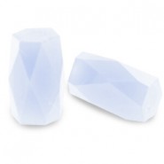 Top Facet kralen tube 2.5x3mm Air blue opal